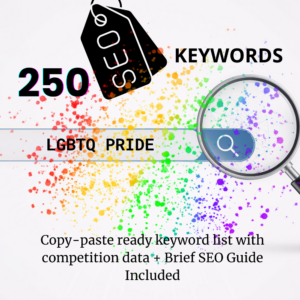 LGBTQ PRIDE Etsy SEO Keyword Pack Bundle