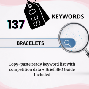 Bracelets SEO Keyword Pack for Etsy